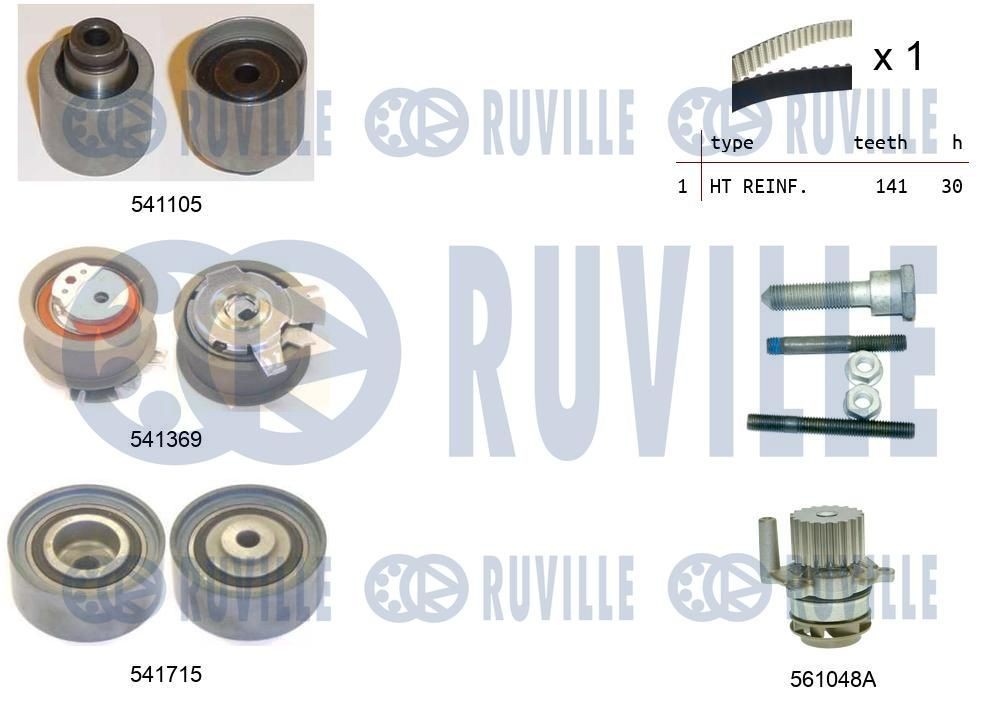RUVILLE 58935 Tensioner pulley A457 200 4370
