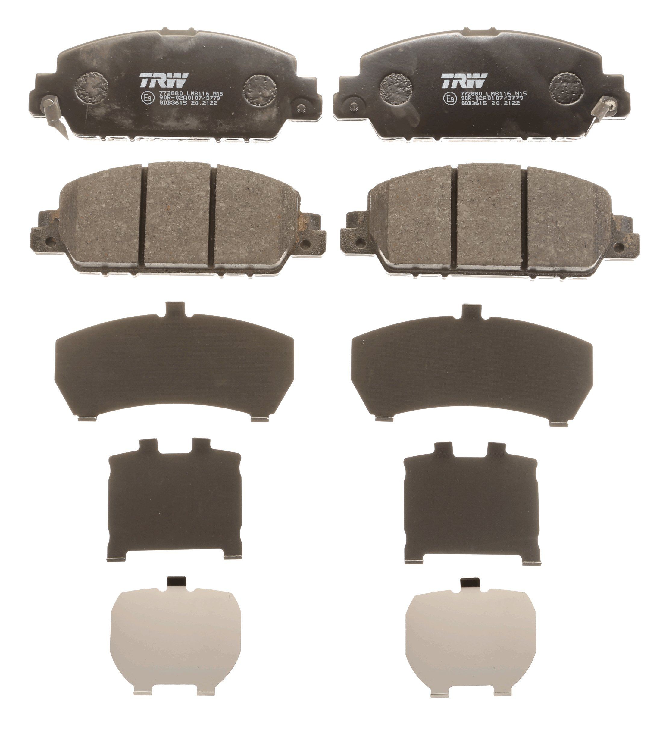 TRW Brake pad kit GDB3615 for HONDA ACCORD, HR-V