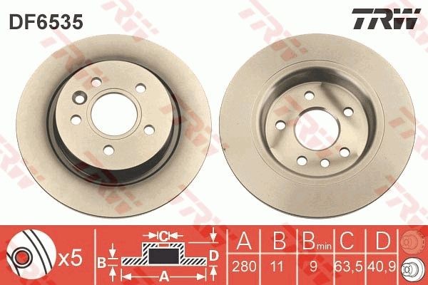 TRW DF6535 Brake disc VOLVO experience and price