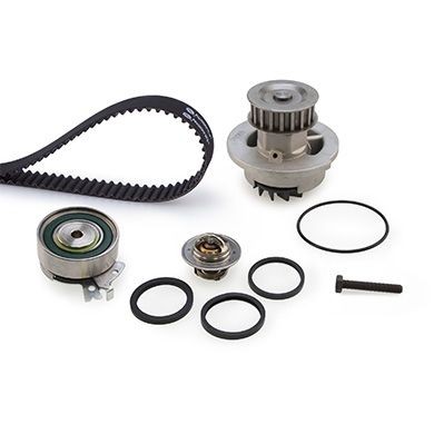 GATES KP1TH15310XS Water pump and timing belt kit with water pump, G-Force Redline™ CVT Belt, with thermostat