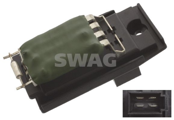 SWAG Number of connectors: 4 Resistor, interior blower 50 94 5415 buy