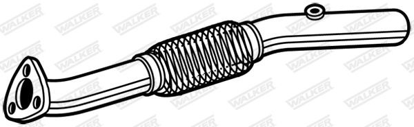 WALKER Corrugated Pipe, exhaust system 10644 Opel ASTRA 2013
