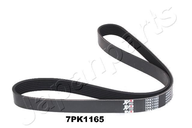 V-ribbed belt JAPANPARTS 1165mm, 7 - DV-7PK1165