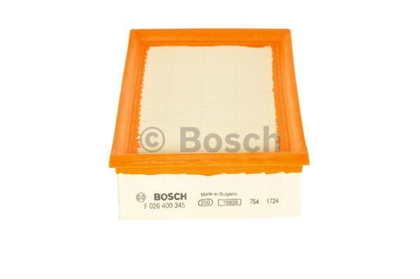 F026400345 Engine air filter BOSCH S0345 review and test