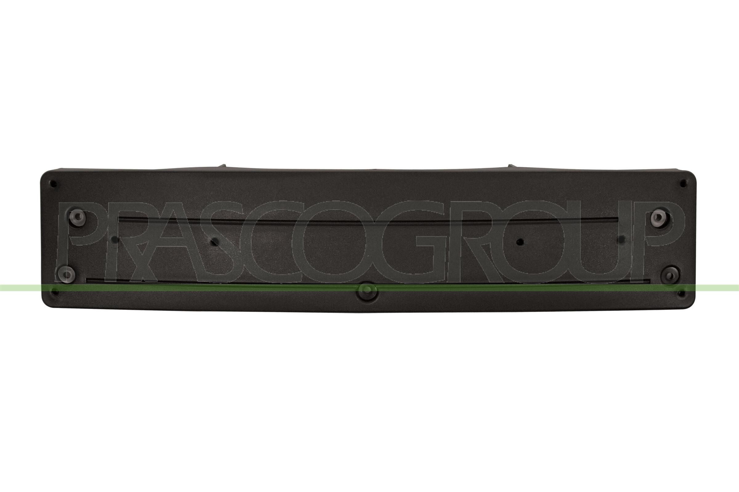 Licence plate holder / bracket PRASCO Front, black, frameless - BM0291539