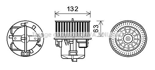 Ventilator-posamezni deli PRASCO 12V - VO8178