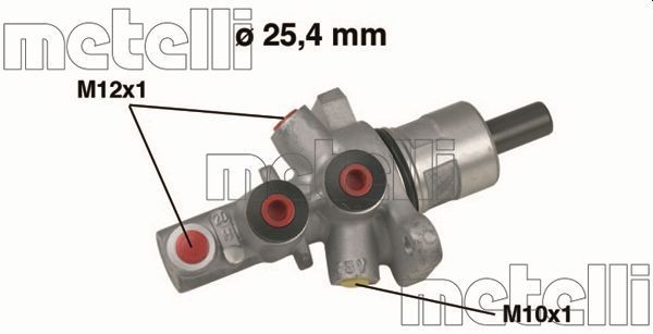 Great value for money - METELLI Brake master cylinder 05-0517