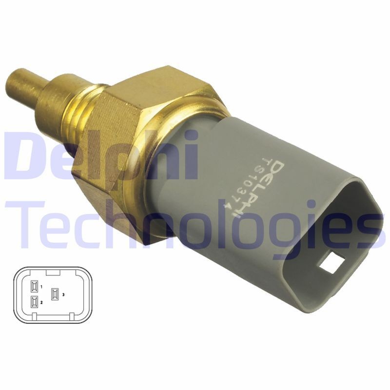 Original DELPHI Temperature sensor TS10374 for FIAT MULTIPLA