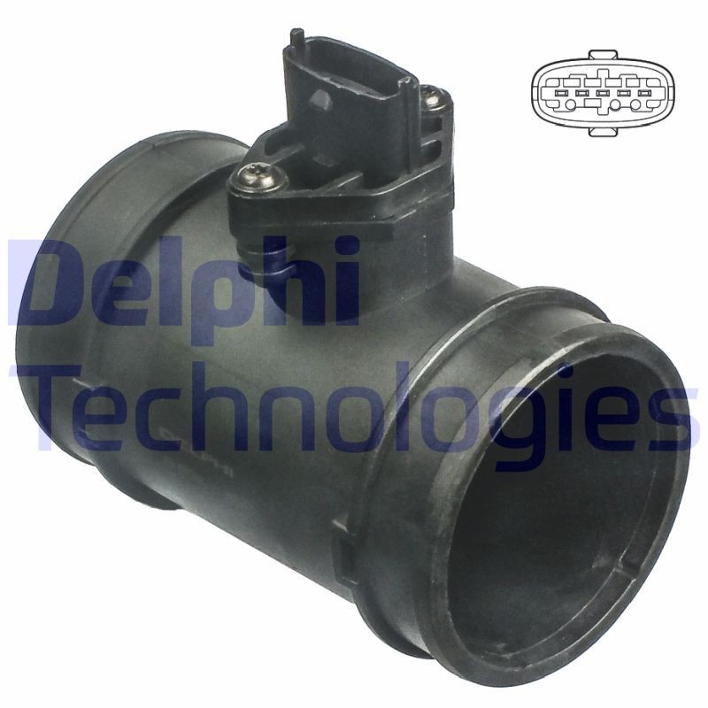AF10286 DELPHI AF1028612B1 Mass air flow sensor Fiat Ducato 244 Platform 2.8 JTD 128 hp Diesel 2003 price