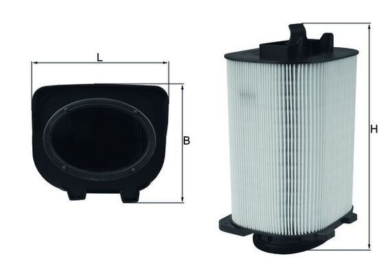 KNECHT LX 3775 Air filter 257,0, 257mm, 121mm, 138,4mm, Filter Insert
