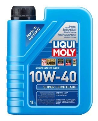 9503 Motor oil LIQUI MOLY 10W-40 review and test