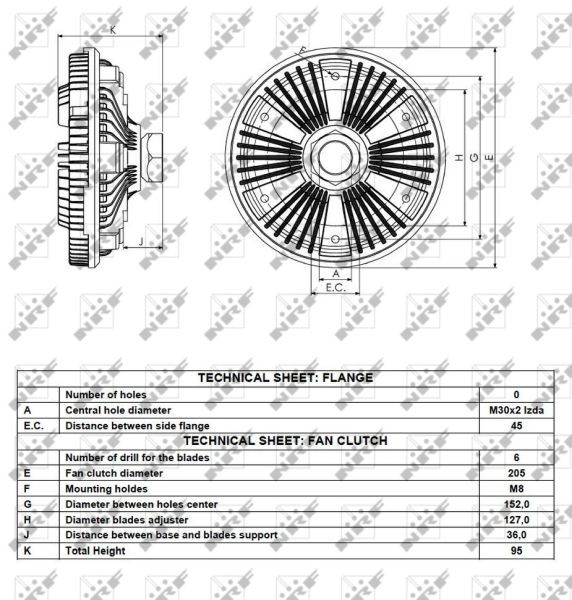 OEM-quality NRF 49086 Engine fan clutch