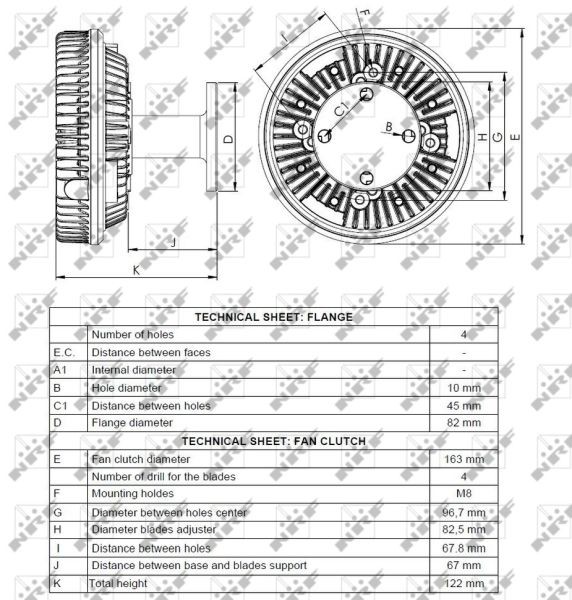 OEM-quality NRF 49089 Engine fan clutch