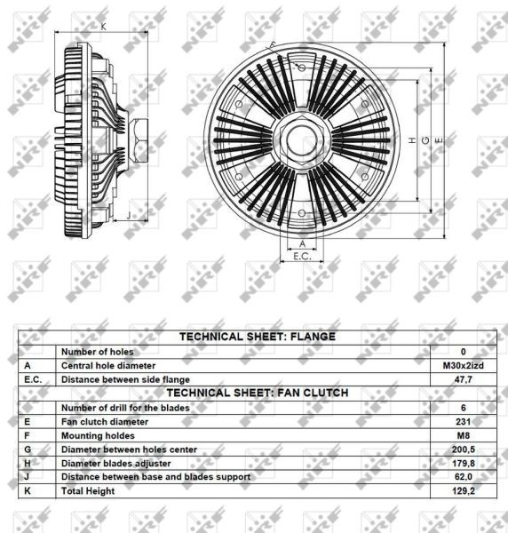 OEM-quality NRF 49092 Engine fan clutch