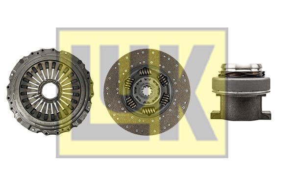 LuK BR 0222 with clutch release bearing, with clutch disc, 430mm Ø: 430mm Clutch replacement kit 643 3415 00 buy