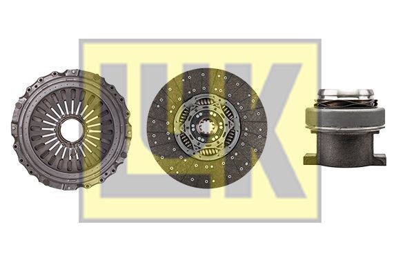 LuK BR 0222 with clutch release bearing, with clutch disc, 430mm Ø: 430mm Clutch replacement kit 643 3419 00 buy