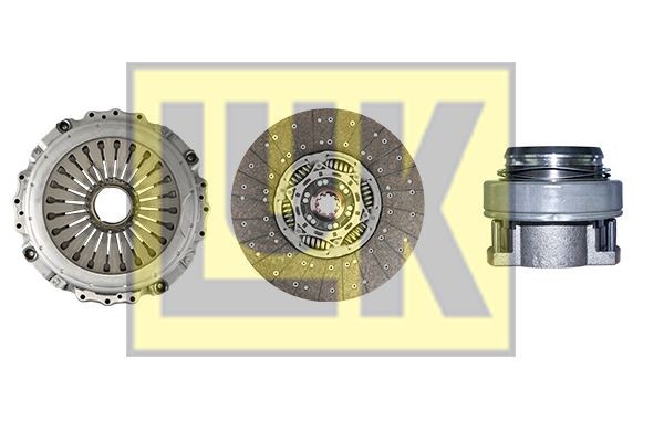 LuK BR 0222 with clutch release bearing, with clutch disc, 430mm Ø: 430mm Clutch replacement kit 643 3425 00 buy
