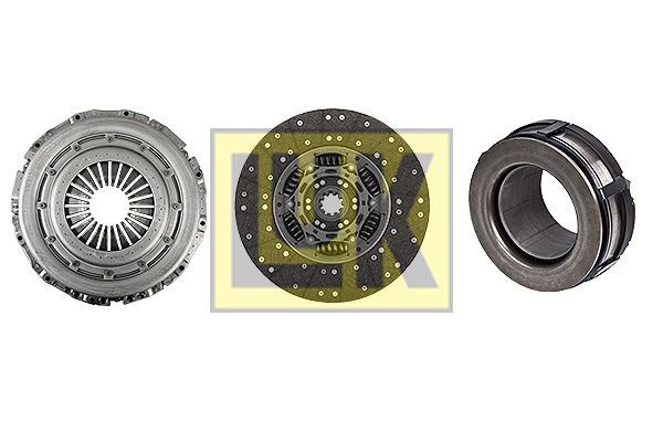 LuK BR 0222 with clutch release bearing, with clutch disc, 360mm Ø: 360mm Clutch replacement kit 636 3041 00 buy