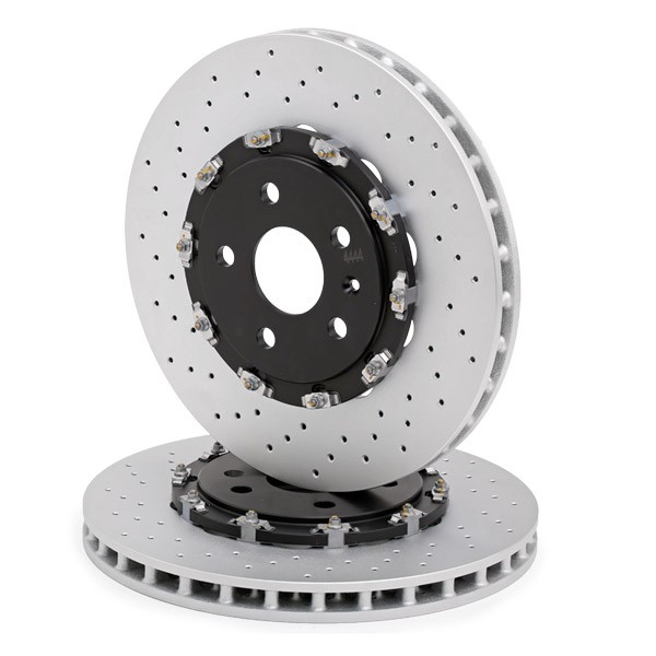 BREMBO 09.A804.33 Brake rotor 355x32mm, 5, perforated/vented, two-part brake disc, Coated, High-carbon