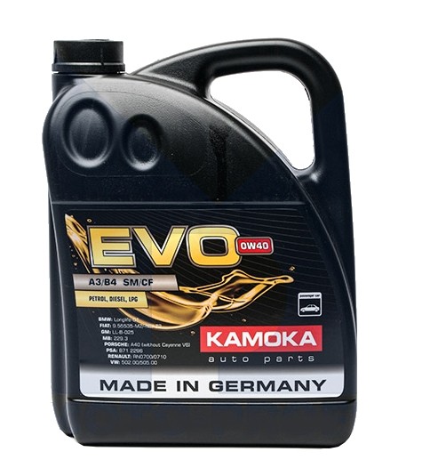Buy Engine oil KAMOKA petrol L005000401 EVO, A3/B4 0W-40, 5l
