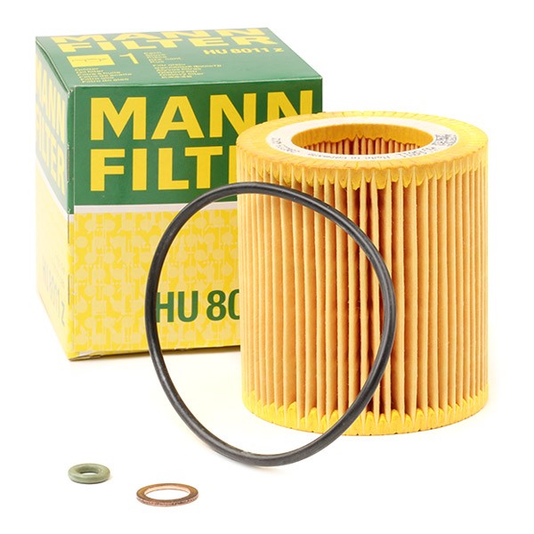 MANN-FILTER Oil filter HU 8011 z for BMW 3 Series, 4 Series, 2 Series