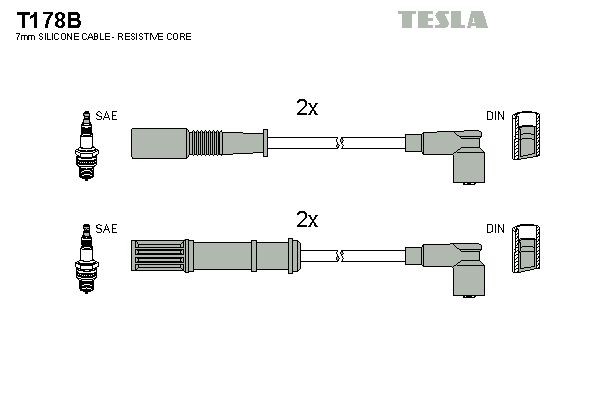 TESLA T178B Ignition Cable Kit