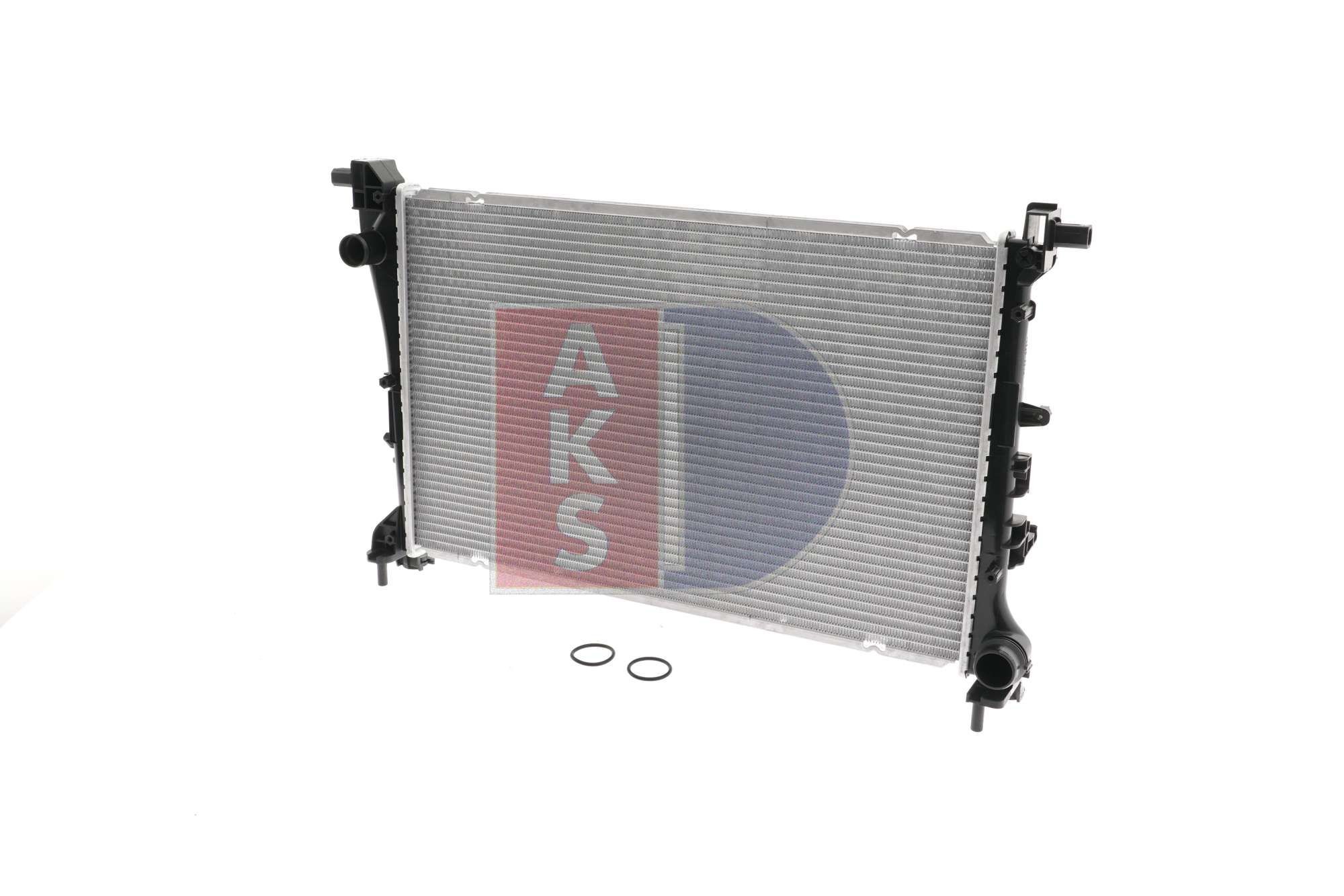 AKS DASIS 040047N Engine radiator 525 x 322 x 23 mm, Mechanically jointed cooling fins