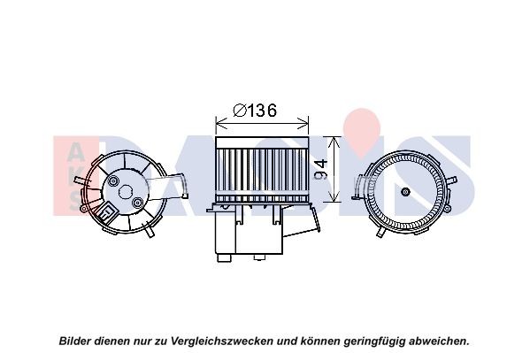 Original 088129N AKS DASIS Heater motor FORD