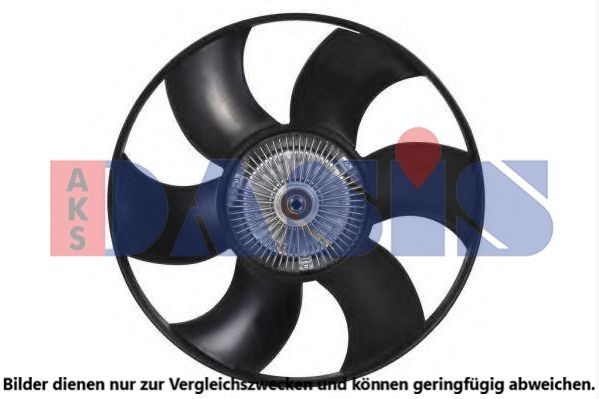 AKS DASIS Fan, radiator 128167N Volkswagen CRAFTER 2015