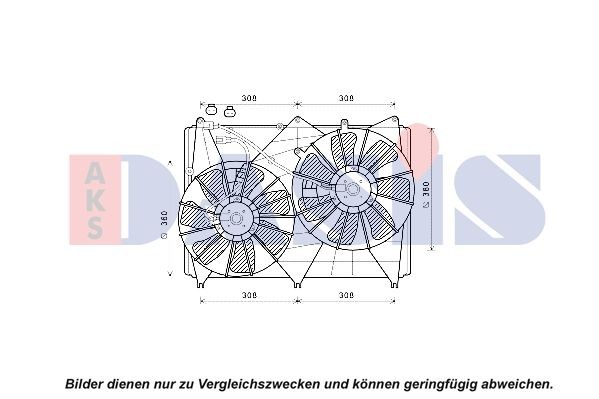 AKS DASIS Ø: 335 mm, 12V, 198W Cooling Fan 328030N buy