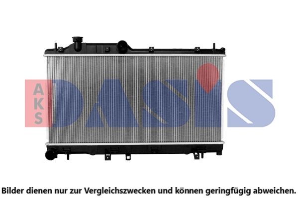 AKS DASIS Aluminium, 342 x 710 x 26 mm, Brazed cooling fins Radiator 350045N buy