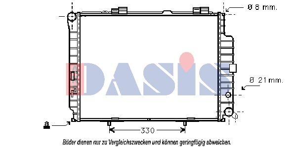 AKS DASIS 407016N Ladeluftkühler für IVECO EuroCargo I-III LKW in Original Qualität