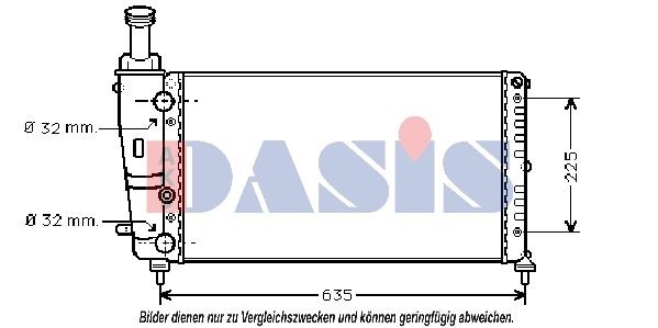 AKS DASIS Core Dimensions: 420x249x94 Radiator 460013N buy