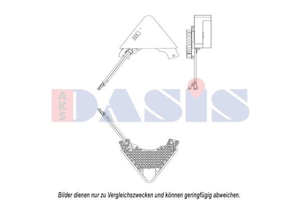AKS DASIS 700120N Blower motor resistor 6441.F6