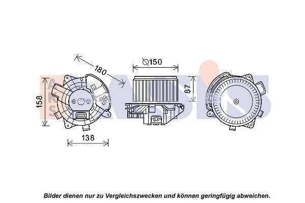 AKS DASIS 12V Electric motor, interior blower 870446N buy