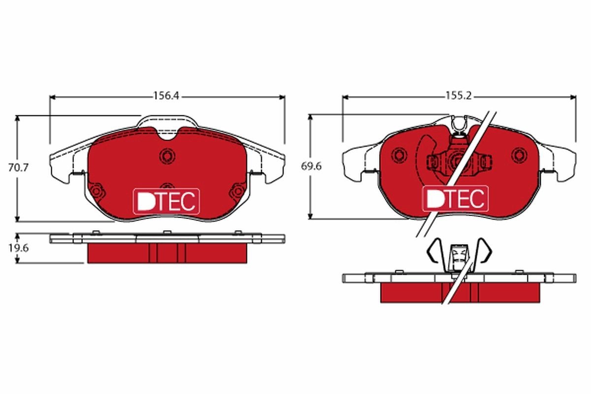 Great value for money - TRW Brake pad set GDB1613DTE