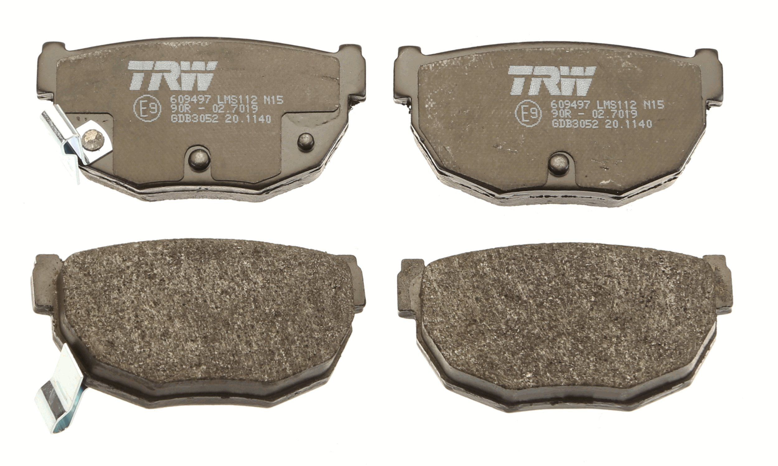 TRW Brake pad kit GDB3052 for NISSAN SILVIA, 300ZX