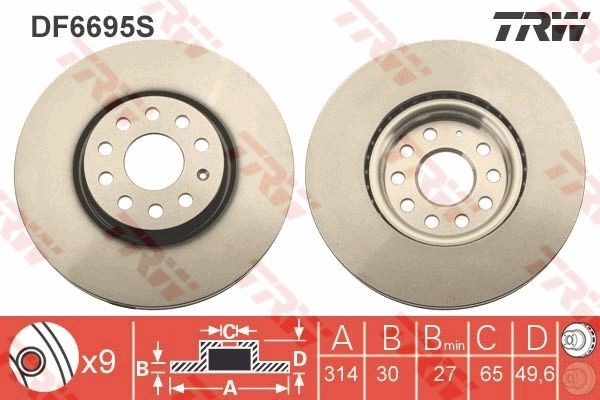 DF6695S Brake disc TRW DF6695S review and test