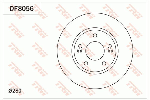 DF8056 Bremsscheibe TRW - Markenprodukte billig
