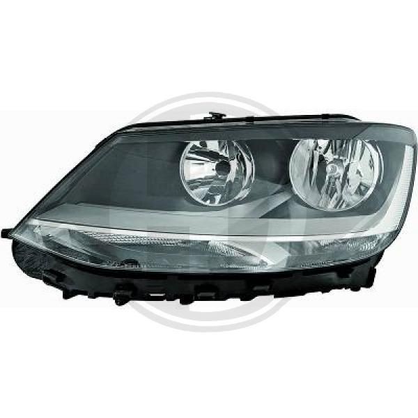 DIEDERICHS 2291081 Headlight Left, H7/H7, with motor for headlamp levelling