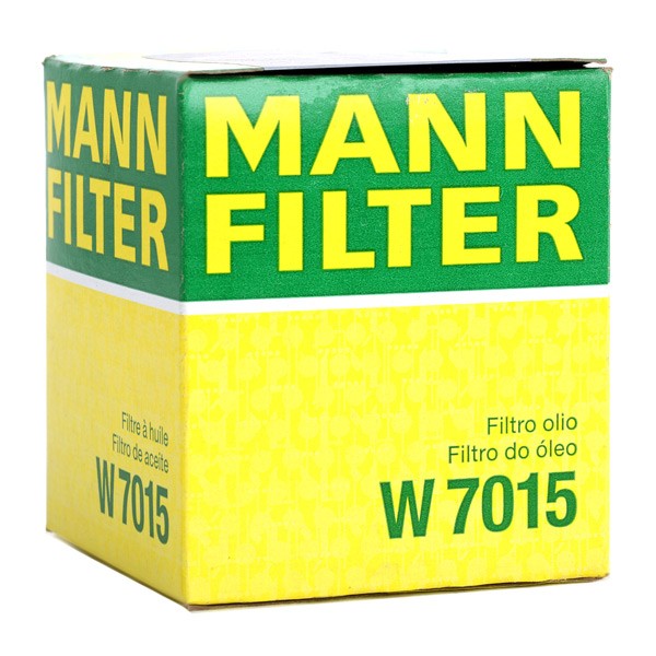 W7015 Oil filter W 7015 MANN-FILTER 3/4-16 UNF-2B, with one anti-return valve, Spin-on Filter