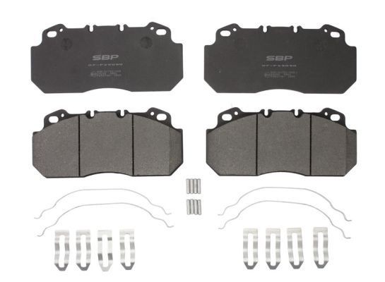 Disc brake pads SBP Front Axle, with accessories - 07-P29090