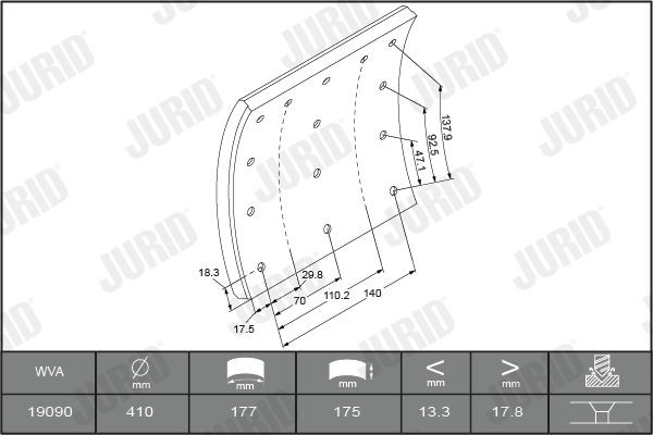 1909011230 Brake Lining Kit, drum brake JURID 1909011230 review and test