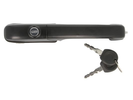 BLIC 6010-01-060401PP Door Handle Left Front, with lock barrel, with key, black, with piston clip