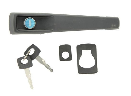 BLIC 6010-02-011405P Door Handle Left Front, Right Front, with lock barrel, with key, black, with piston clip