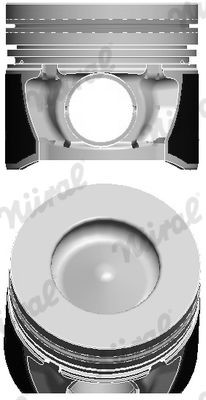 87-431907-00 NÜRAL Engine piston KIA 83,5 mm, with bush for piston pin boss, with piston ring carrier