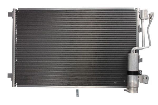 THERMOTEC KTT110439 Air conditioning condenser without dryer, 15,5mm, 10,1mm, Aluminium, 595mm, R 134a