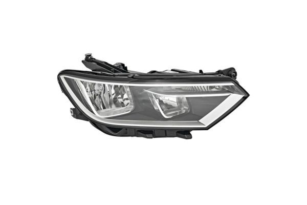 VALEO 046623 Headlight Right, Halogen, with low beam, with high beam, for right-hand traffic, ORIGINAL PART, without motor for headlamp levelling