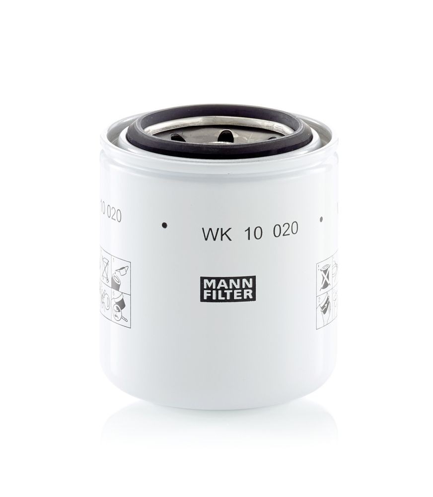 MANN-FILTER Spin-on Filter Height: 107mm Inline fuel filter WK 10 020 buy