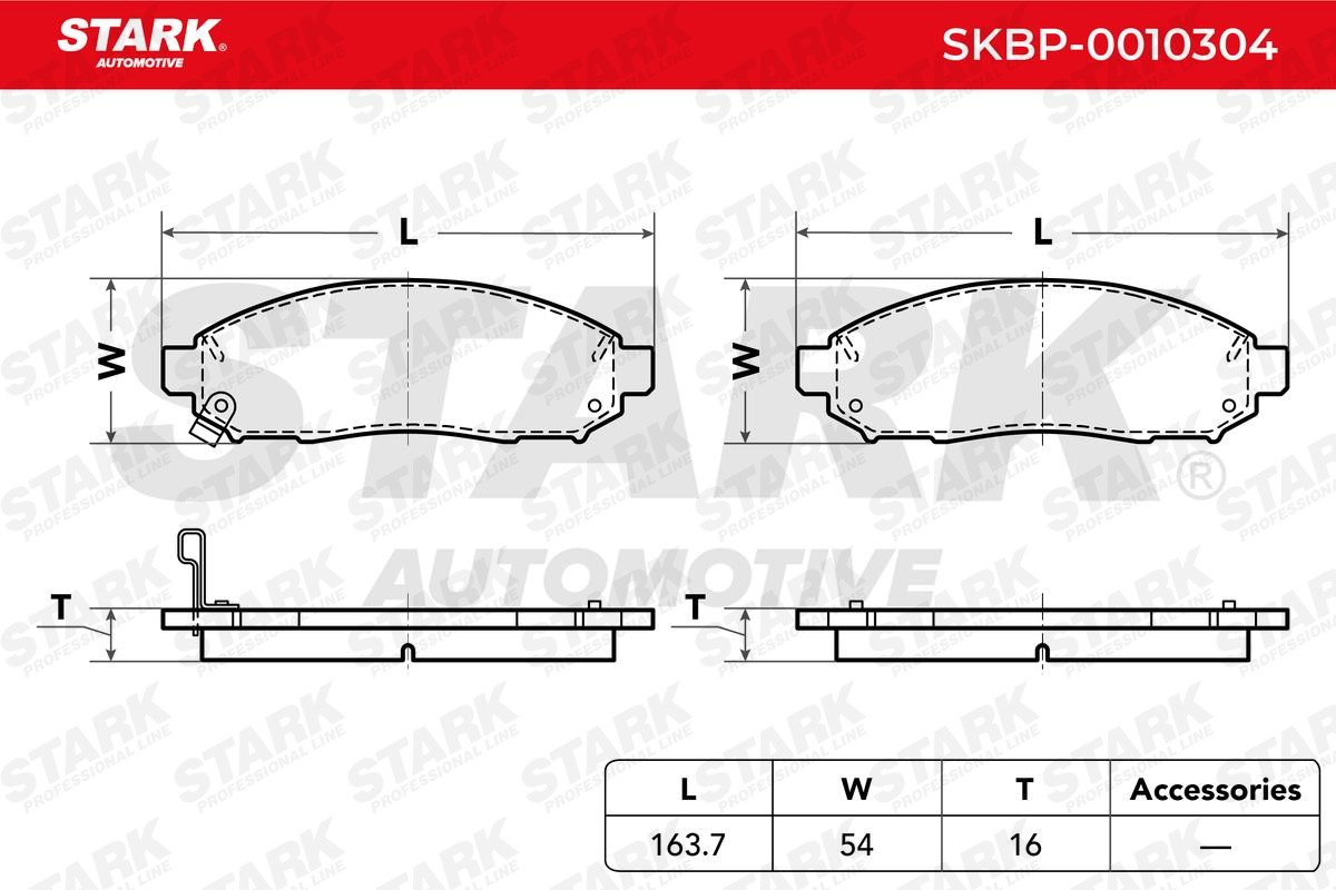 SKBP0010304 Disc brake pads STARK SKBP-0010304 review and test